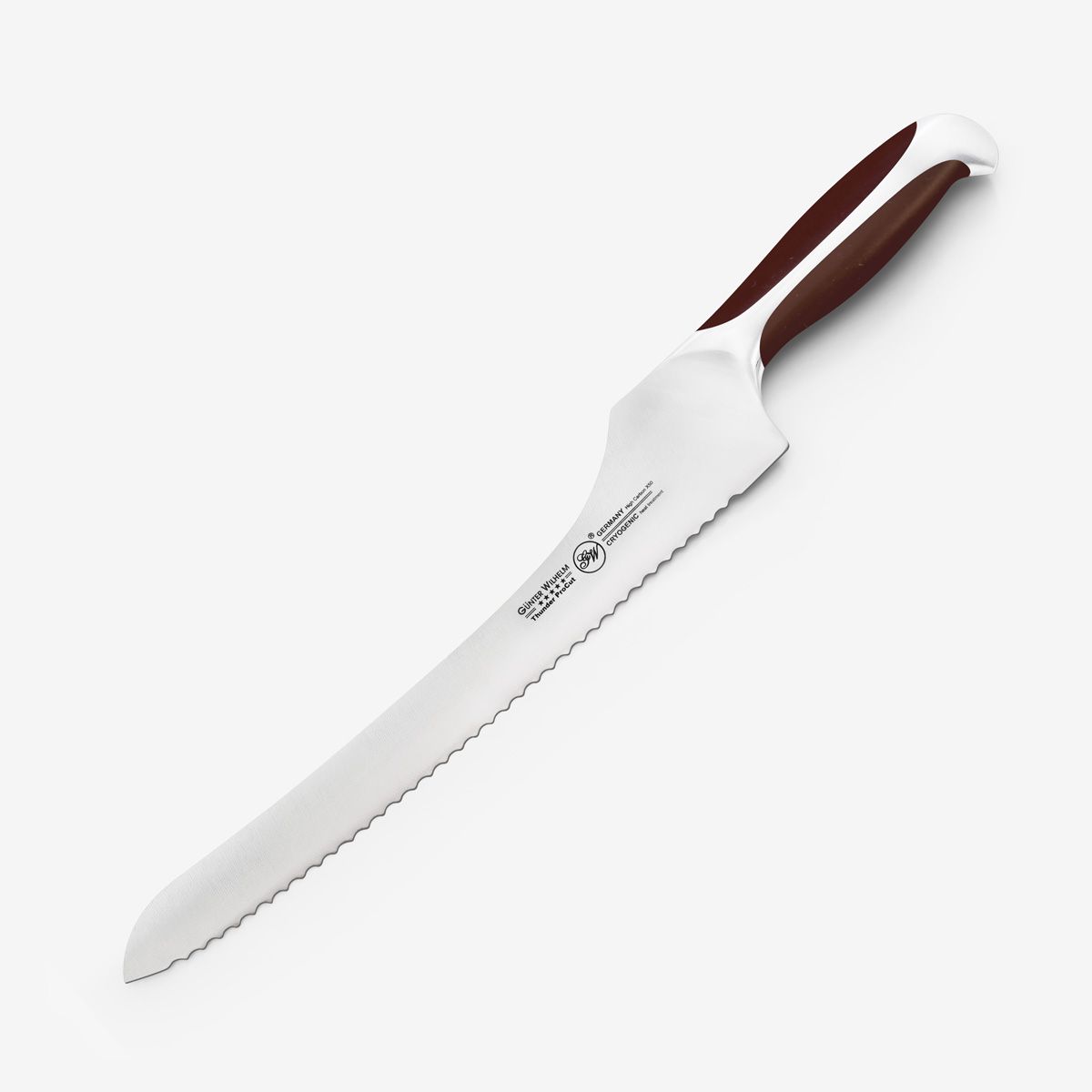 Ніж для хліба Gunter Wilhelm Thunder Offset, 10 дюймів | Коричнева ручка з ABS-пластику Артикул: 51-518-1510