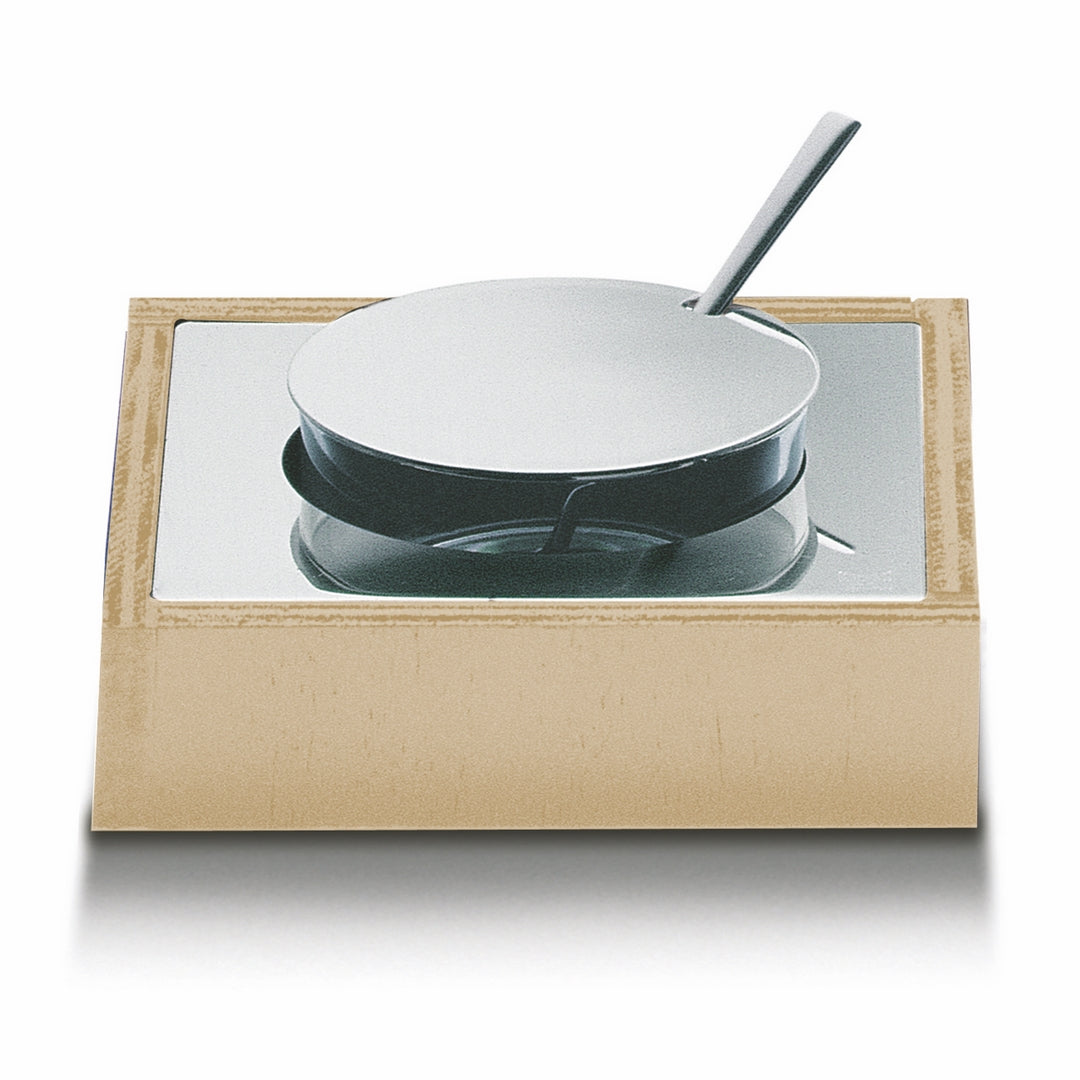 Wenge Wood Finish Cheese Basin; L: 6" W: 6" C: 6-3/4 Oz. Wenge'
