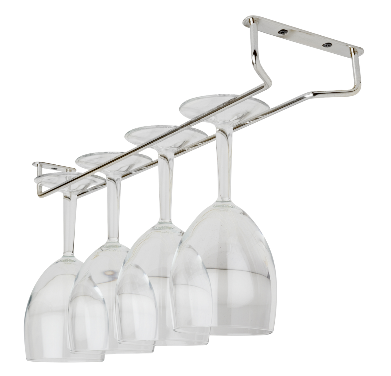 Стелажі для бару Professional Glazenrek 40 x 11 см Staal Zwart