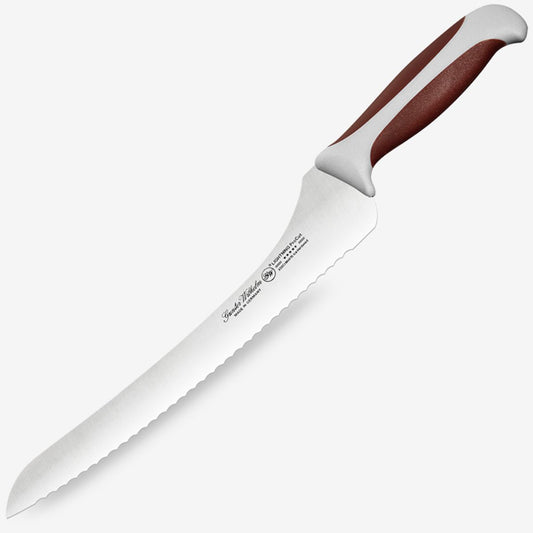 Ніж для хліба Gunter Wilhelm Thunder Offset, 10 дюймів | Коричнево-сіра ручка з ABS-пластику Артикул: 10-118-1510 