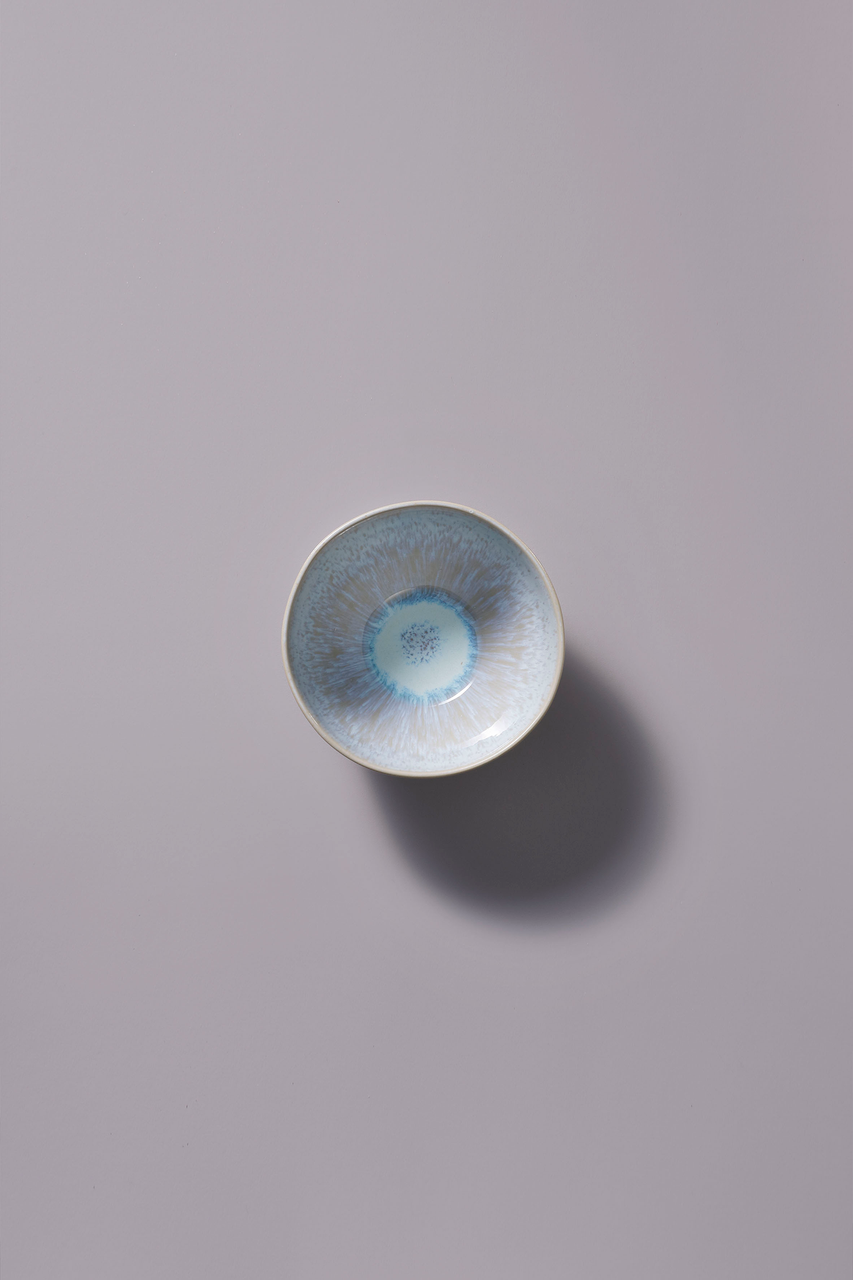 Palmer Schaal Light Blue Sea 15 cm 85 cl Stoneware Wit