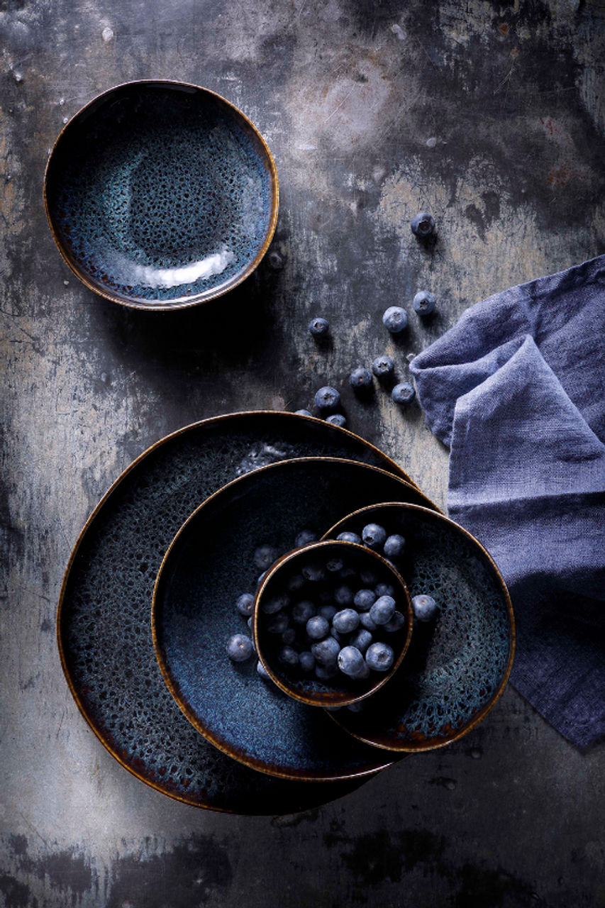 Palmer Schaal Eccentric 11 cm 26 cl Stoneware Blauw