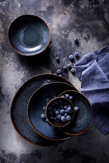 Palmer Schaal Eccentric 11 cm 26 cl Stoneware Blauw