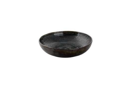 palmer-bord-diep-coupe-metallic-22-cm-groen-stoneware-1-stuk_