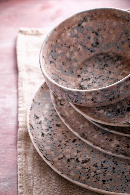 Palmer Schaal Confetti 14 cm 80 cl Stoneware Roze