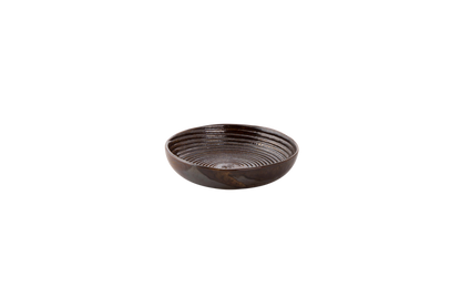 palmer-bord-diep-coupe-metallic-15-cm-bruin-stoneware-1-stuk_
