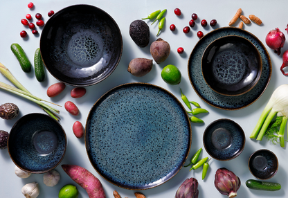 Palmer Schaal Eccentric 7.5 cm 10 cl Stoneware Blauw