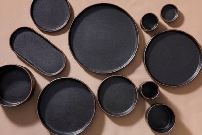 Maastricht Porselein plate Cafe Noir 21 cm Black