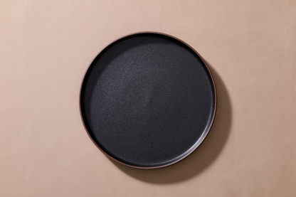 Maastricht Porselein Bord Cafe Noir 26 cm Zwart