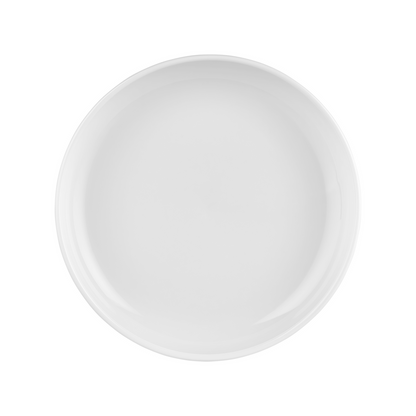 By Bone Bord diep coupe Helix White 19 cm Porselein Wit 