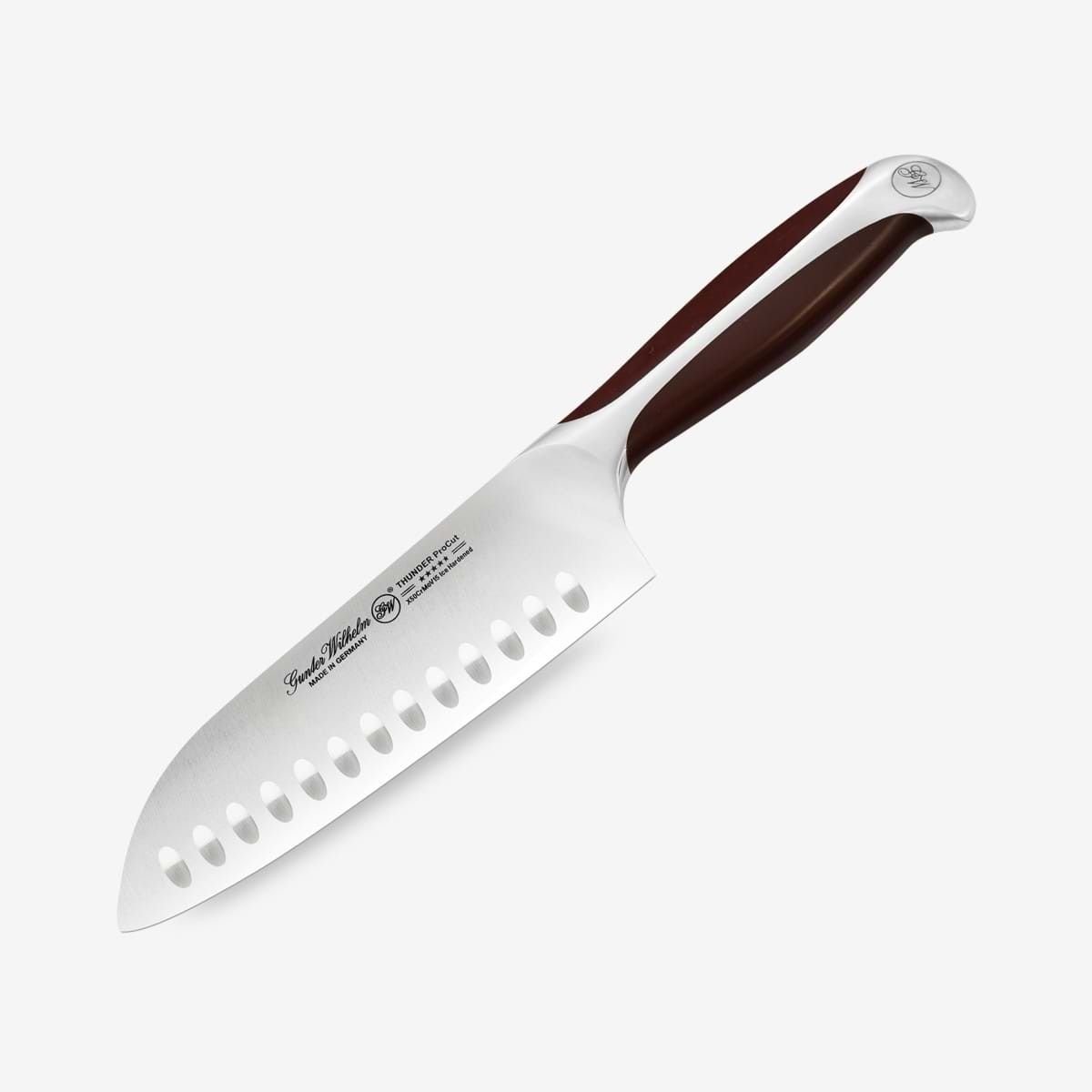 Ніж Gunter Wilhelm Thunder Santoku, 7 дюймів | Ручка з коричневого ABS-пластику Артикул: 50-515-0407 