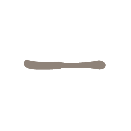Butter Knife | Solid Handle | Mirror Finish: 3866 