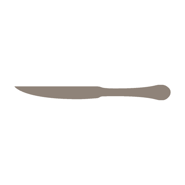 Steak Knife | Solid Handle | Mirror Finish: 3561 